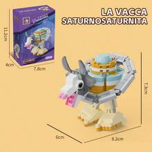 Tung Tung Sahur Character Building Blocks Toy, Tralalero Tralala, LiriLi Larrla, Boneca Ambalam Character Building Blocks Toy, Party Gift - Multicolor - View 11