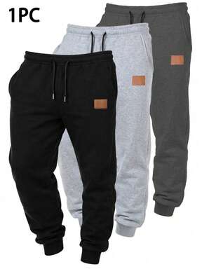 1pc Men's Casual Drawstring Waist Pants, Suitable For Daily Wear And Sports. This Relaxed Fit Pant Is Made Of Knit Fabric, With A Tapered Leg Opening, Skin-Friendly And Stretchy. It Makes A Perfect Gift For Your Boyfriend, Husband Or Family Member. This Pant Embodies The Aesthetic Of Simplicity And Fashion.