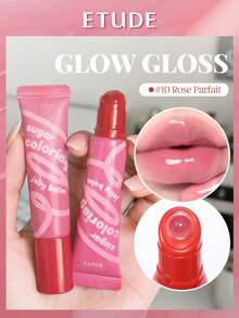 伊蒂之屋 (ETUDE HOUSE) 持久水润唇膏 - 水果糖果色，闪亮妆效，不粘腻，丰盈饱满 - #10 Rose Parfait - 查看 2