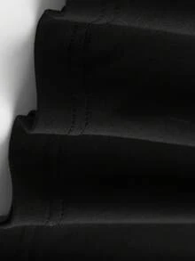 Áo thun oversized in hình mắt anime cho bé gái, kiểu dáng truyện tranh, chất liệu mềm mại và thoải mái, mẫu áo mùa hè đi học được ưa chuộng. - màu đen - Xem 6