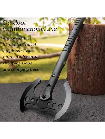 Multi-Functional Lightweight Tactical Axe, Double-Sided Axe Blade - Suitable For Gardening, Outdoor Camping, Adventure, Off-Roading, And Wild Fishing. Portable Tool