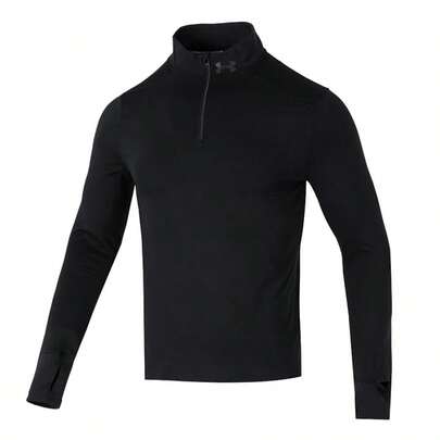 Under Armour Camiseta deportiva de manga larga UA QUALIFIER 1/4 ZIP para hombres, ligera y cómoda, de uso casual 1379288-001