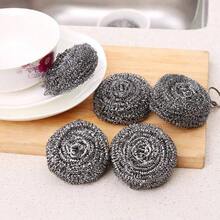 12 Pcs Stainless Steel Scrubber, Steel Wool Scrubber, Scouring Pads, Metal Kitchen Scrubbers Dishes, Metal Sponge, Steel Wool Scrubber Cleaning Dishes Pots Kitchen Sinks Pans Ovens - Bạc - Xem 3