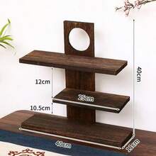 New Vintage Desktop Perfume Display Rack, Multi-Layer Retro Decor Shelf, Minimalist Modern Zen Tea Ceremony Tea Set Accessories Display Stand - Multicolor - View 16