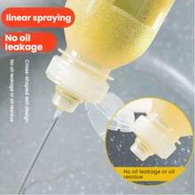 1pc/2pcs Non-Leaking Oil Dispenser Bottle 500ML, Kitchen Oil Sprayer Bottle, Sauce/Vinegar/Soy Sauce Bottle With Controlled Pouring - Clear - View 5