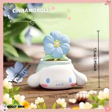 SANRIO 三丽鸥卡通人物花盆系列，可爱桌面摆件，可收藏的美乐蒂和酷洛米迷你多肉植物盆栽，独特家居装饰，可爱办公用品，创意礼品，汽车装饰 | 室内花盆 - 彩色 - 查看 9