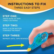 3pk Wite-Out Correction Tape Mini White - BIC: Stationery Office Supplies, 78.6ft - 1 - View 5