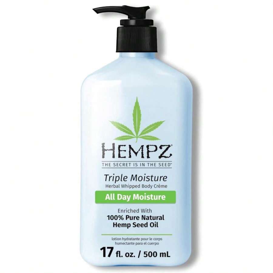Hempz Original, Natural Hemp Seed Oil Body Moisturizer With Shea Butter And Ginseng, Original Scent, Floral Banana, 17 FlOz ( Packaging May Vary ) - ColorB - 查看 1