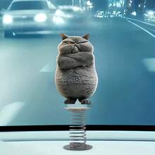 Cute Cat Desk Decor, Suitable For Desktop Spring Decoration, Ideal Gift For Parents And Friends - one-size - View 2