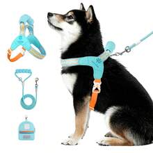 New 3 PiecesDog Outdoor Travel Set, Includes Soft Handle Leash, 4ft Leash, Dog Backpack, Breathable Padded Dog Harness, Adjustable For Training And Daily Walking - Multicolor - View 10