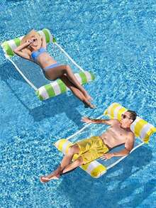 1 chiếc phao bơi bơm hơi PVC dành cho người lớn, vòng bơi bơm hơi, ghế sofa nước, võng nước, có thể gấp gọn và di động, ghế nằm thư giãn ngoài trời, thích hợp cho hồ bơi, bãi biển, không cần nguồn điện, thoải mái, nhẹ và dễ mang theo, giúp thư giãn, thuận tiện mang theo, bơm hơi và sử dụng, thích hợp cho người lớn, vật dụng cần thiết cho mùa hè, đồ dùng cho năm học mới. - nhiều màu - Xem 4