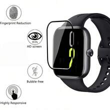 4 Stück/Packung weiche Bildschirmschutzfolie für Redmi Watch 6, 3D Vollflächenabdeckung, kratzfest, fingerabdruckfest, hochsensitiver Touchscreen, inklusive einfach anzuwendender Werkzeuge - 4 Stück - Übersicht 2