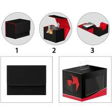 100+ Trading Card Deck Box Game MTG Trading Card Holder PU Deck Box Deck Storage Box - Multicolor - View 7