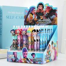 1/2/3/4/5/6pcs KPOP Witch Hunt Girl Group Blue Signature Pens, Student Ballpoint Pens, Erasable Pens, Writing Pens, Push-Button Black Pens, Student Stationery, Writing Tools, Student Gifts, School & Office Supplies - Sets - View 9