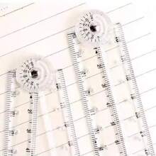 3pcs Creative Transparent Acrylic Folding Ruler Ruler Simple Scale Plastic Drawing Ruler , Suitable For Students, Home, Office Back To School,Back To School,School Supplies - A - View 6
