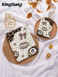 豹纹图案,豹纹蝴蝶结,豹纹嘴唇,幸运8平板电脑保护套,兼容iPad 9.7/10.2/10.5/10.9/12.9/Pro 11(第十代),兼容三星Galaxy Tab S6 Lite 10.4英寸,兼容Kindle Paperwhite(第十二代,2024款),Kindle(第十一代,2022款),Kobo Clara Color,柔软防摔,智能支架/自动唤醒/睡眠功能 - 彩色 - 查看 8