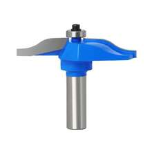 Cuchillo de corte para paneles de puertas azules con mango de 1/2", herramienta para ranurar baquelita, herramienta para cortar paneles de puertas de gabinetes, cabezal de fresado para carpintería - Azul - Ver 11