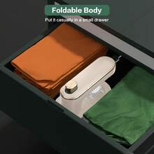 ISRBV Mini Portable Travel Steam Iron, Small Portable Steamer, Perfect For Travel, University, Dorm, And Home Use, Also Suitable For Clothing Steaming (White). - View 6