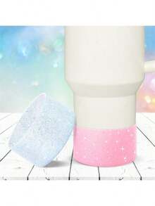 1 chiếc vỏ bọc cốc silicon lấp lấp lánh có đế chống trượt, lớp phủ bảo vệ dày giúp tăng độ ổn định và an toàn cho cốc, thích hợp cho cốc lấp lánh, cốc đá, bình nước thể thao, cốc giữ nhiệt, cốc trên xe hơi, v.v. - Nhiều màu - Xem 9
