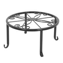 5 uds Soporte de Metal para plantas, decorativo innovador, resistente, estable, para interior y exterior, macetas para múltiples plantas - Negro - Ver 11
