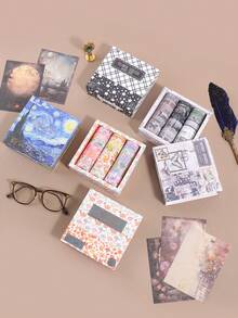 20 Rolls Vintage Washi Tape Set, Suitable For Scrapbooking, Diary, DIY Decoration, Fashion Washi Tape, Great Gift For Friends Planner - Multicolor - View 10