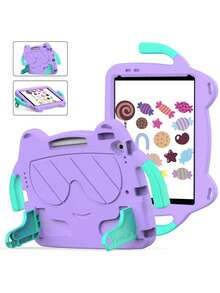 iPad通用可爱保护壳,超薄支架,防震笔槽,防摔平板电脑保护套,轻薄EVA+坚固PC材质,防震支架保护套,兼容iPad Pro 2018(11英寸)/ iPad 10 2022(10.9英寸)/ iPad 9 10.2 2021 / iPad 8 10.8 2020 / iPad 7 10.2(2019)/ iPad Air 3 10.5(2019)/ iPad Pro 10.5(2017) - 1个 - 彩色 - 查看 32