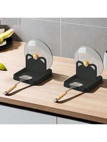 1/2件装多功能锅盖架/锅盖架/勺托/锅盖及厨具收纳架/厨房工具 - 彩色 - 查看 13