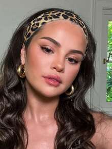 复古豹纹发带，时尚街头辣妹头饰，吸汗弹力运动发带，甜美酷炫辣妹豹纹发带，欧美复古弹力时尚发带，面料，运动瑜伽防汗发带，浴室洗脸必备，购物、旅行、出差、工作、餐饮必备 - 彩色 - 查看 3