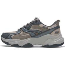 Skechers Men's Casual Shoes BOBS DIEGO Series Fashion Lace-Up Sneakers, Lightweight Casual Daily Sports Shoes 118334-DKTP - Dark Gray-brown - View 1