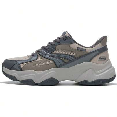 Skechers Men's Casual Shoes BOBS DIEGO Series Fashion Lace-Up Sneakers, Lightweight Casual Daily Sports Shoes 118334-DKTP