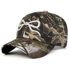 1Piece Men Bow Embroidered Camouflage Baseball Cap Outdoor Adjustable Sunscreen Leisure Hat Spring Autumn Travel Tourism Beach Vacation - Nhiều màu - Xem 3