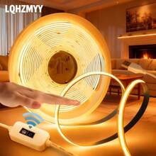 LQHZMYY 1pc USB-COB LED Light Strip With Gesture Control And Dimmable Lighting - Self-Adhesive Flexible White Light Bar For Cabinet, Under Cabinet, Bathroom, Closet - Easy Install Sensor Light (DC5V USB Input), Suitable For Daily Use And Holiday Lighting Such As Christmas, Halloween - 彩色 - 查看 2