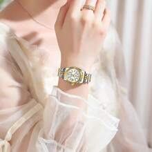 POEDAGAR Is A Petite And Exquisite Women's Stainless Steel Quartz Watch, With A Crystal-Clear And Elegant High-End Design That Exudes An Extraordinary Aura. - Silver - View 5