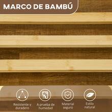 HOMCOM Coat Racks - Madera Natural - View 3