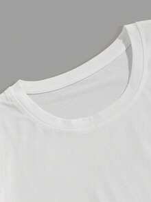 Y2K UFO Alien Invasion Print - Retro 90s Gaming Inspired Tee, Sci-Fi Events & Casual Attire (Godspeed UFO Design), 100% Cotton Crew Neck Short Sleeve Top With Slight Stretch, Breathable Summer Casual Wear For Mens - 白色 - 查看 4