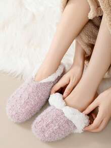 1双女士秋冬加绒保暖袜，柔软防滑家居/睡眠袜 - 彩色 - 查看 7