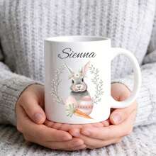 Customized Personalized Easter Mug: Design, Easter Gift, Personalized Name Cup, Romantic Easter Gift, For Boyfriend, Girlfriend, Him, Her - Multicolor - View 7