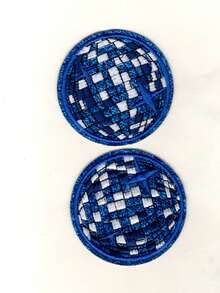 Disco Ball, Shiny Ball Pattern Cloth Patch, Cartoon Style Embroidered Sew-On Applique, DIY Craft, Suitable For Clothes, Shoes, Hats, Bags, Etc. - Pink - View 15