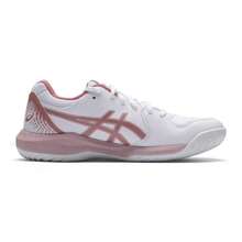 Asics Women's Tennis Shoes GEL-DEDICATE 8, Lightweight, Comfortable, Durable Daily Tennis Shoes 1042A237-106 - White/Pink - View 2