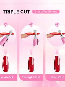 Nail Clippers, Pink Artificial Nail Trimmers, Adjustable Nail Clippers, Acrylic Nail Trimmers, Pink High-Quality Adjustable Nail Clippers (Suitable For Acrylic Nails), And Stainless Steel Nail Clippers, Used For Trimming Artificial Nails. - 粉色 - 查看 5