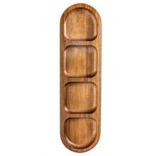1pc Rosewood 3-Compartment Small Dish, Wooden Dipping Sauce Plate, High-End Breakfast, BBQ, Hot Pot, Kimchi, Condiment Dish - Brown - View 8