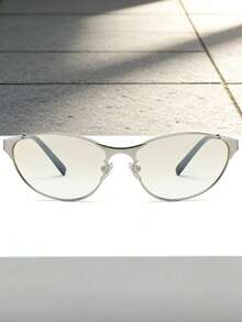 1pc/2pcs New Metal Cat Eye Y2K Millennium Style High-End Fashion Fashion Glasses, Suitable For Outings, Fashion Outfits, Driving, Stage Performances, Etc. - Multicolor - View 4