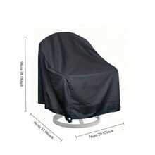 耐用黑色牛津布保护罩，防水、防尘、防紫外线、防撕裂，适用于船用控制台、皮划艇储物袋、碎木机、轮胎、露营车、丙烷罐、露营椅等，四季皆宜，适合露营季、假日旅行、夏季户外活动。 - 黑色 - 查看 16