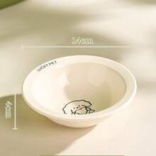 Ceramic Dog And Cat Bowl With Wooden Stand, Food And Water Bowl Non-Spill For Cats Dogs, Whisker Friendly And Dishwasher - 170ml - View 13