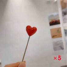 2pcs/1pc Heart-Shaped Fruit Forks, Stainless Steel Fruit Forks - Heart Sweetheart Design, With Stand, Durable Decorative Fruit & Snack Picks, Fashionable Party Accessory, Sturdy Design, Home & Commercial Fruit Skewers, Cute Dessert, Cake & Pastry Picks - Multicolor - View 17