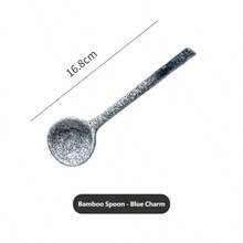 日式陶瓷长柄汤匙，家用汤勺，拉面汤勺，可爱汤勺 - 彩色 - 查看 11