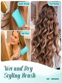 Cepillo profesional para rizar el cabello 2025, crea rizos perfectos, ondas y rizos en espiral - Antiencrespamiento, peinado suave, estilo de peluquería de nivel salón - Multicolor - Ver 7