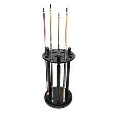 9 Hole Pool Cue Rack Stick Holder Billiard Cue Rack Wooden Organizer Floor Stand - 1 - View 6