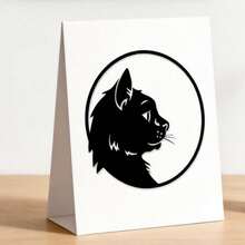 创意猫咪模具，DIY剪贴簿相册和压花模板，贺卡制作工具，卡片纸切割工艺品，礼品卡制作模板模切。 - 銀色 - 查看 1