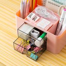 Boîtes de rangement pour crayons - Rose bonbon - Voir 1